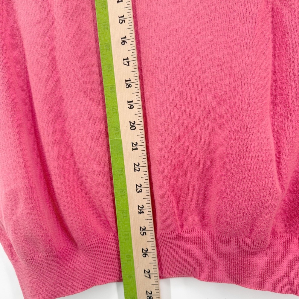Lot of 2 Polo Golf Ralph Lauren Mens XL Cotton V-Neck Sweater Vests Pink Green - Picture 8 of 9